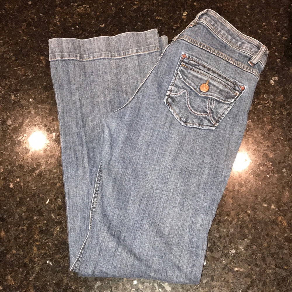 CAbi wide leg trouser jeans size 10 x 32